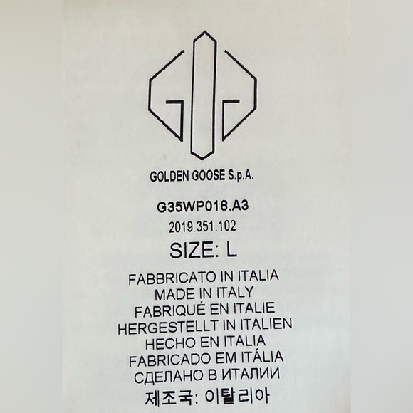 Golden Goose High-waisted Blue Pants - Size L - Picture 5 of 9